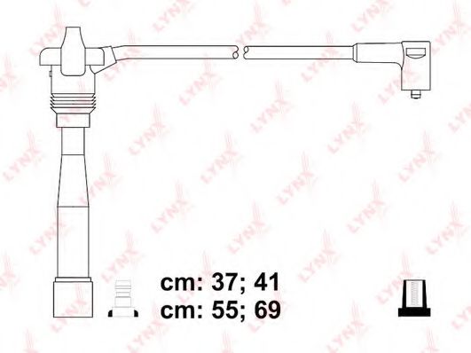 Комплект проводов зажигания lynxauto SPC4838
