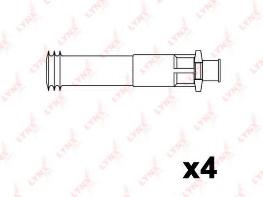 Комплект проводов зажигания lynxauto SPC4842