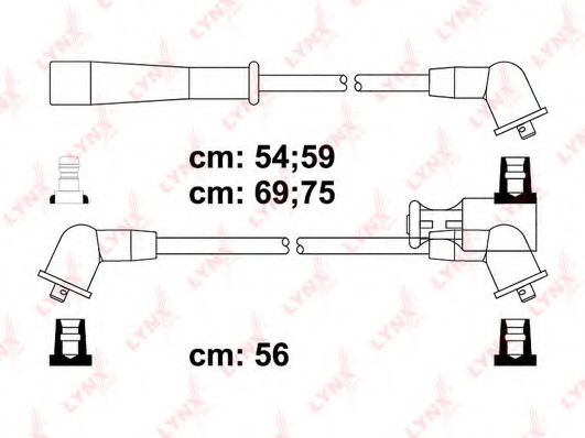 Комплект проводов зажигания lynxauto SPC5116