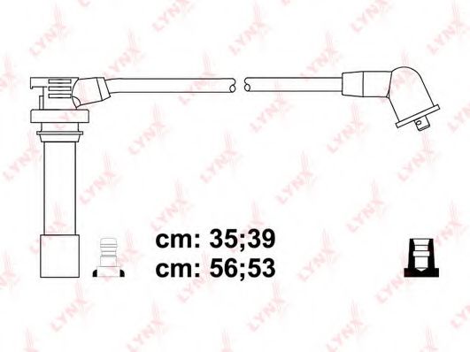 Комплект проводов зажигания lynxauto SPC5117