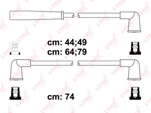 Комплект проводов зажигания lynxauto SPC5122