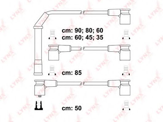 Комплект проводов зажигания lynxauto SPC5302