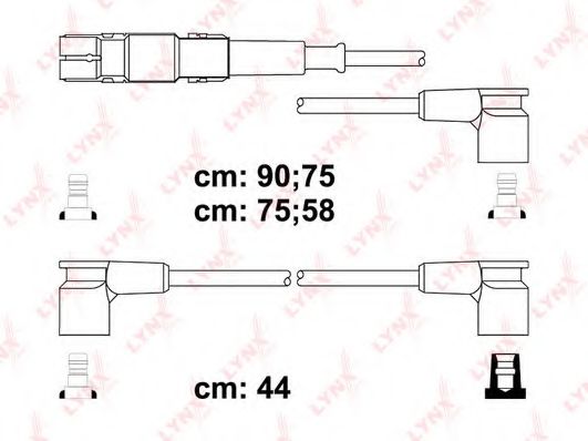 Комплект проводов зажигания lynxauto SPC5306