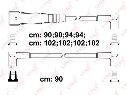 Комплект проводов зажигания lynxauto SPC5315