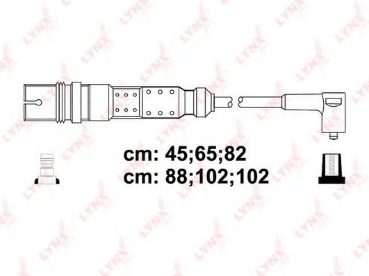 Комплект проводов зажигания lynxauto SPC5327