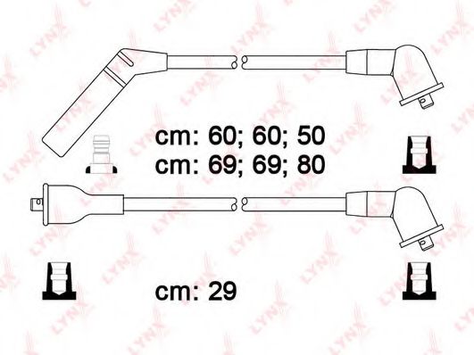 Комплект проводов зажигания lynxauto SPC5503