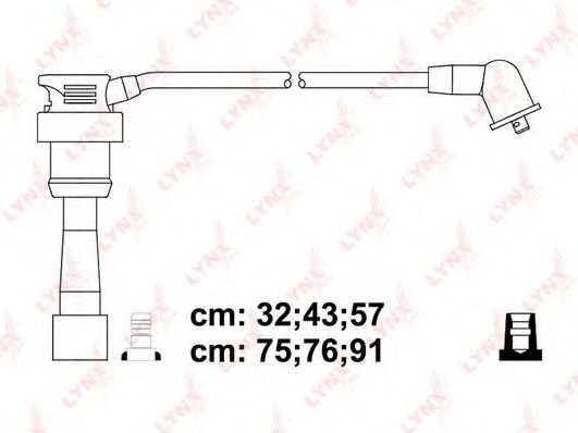 Комплект проводов зажигания lynxauto SPC5505