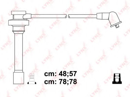 Комплект проводов зажигания lynxauto SPC5507