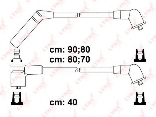 Комплект проводов зажигания lynxauto SPC5509