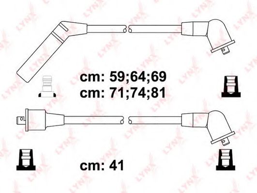 Комплект проводов зажигания lynxauto SPC5514