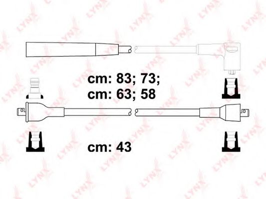 Комплект проводов зажигания lynxauto SPC5706