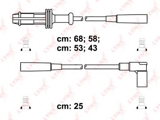 Комплект проводов зажигания lynxauto SPC6112