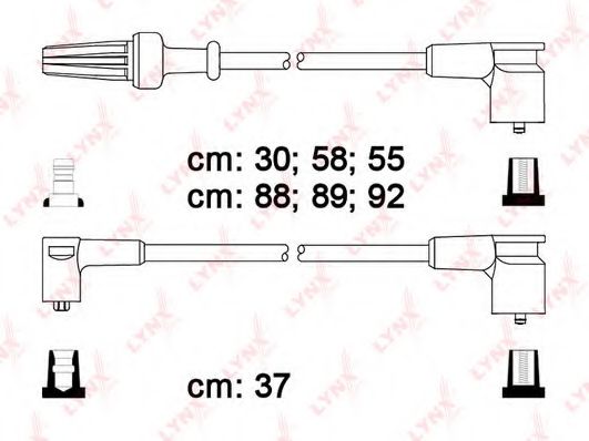 Комплект проводов зажигания lynxauto SPC6122