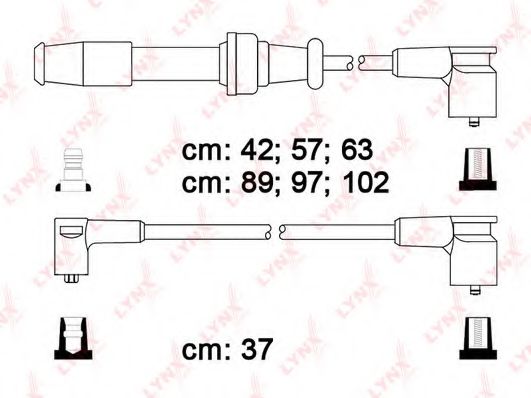 Комплект проводов зажигания lynxauto SPC6123