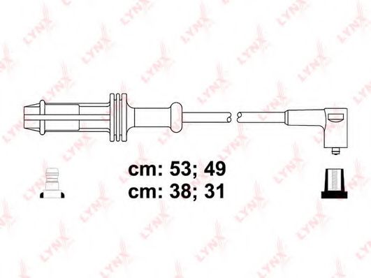 Комплект проводов зажигания lynxauto SPC6127