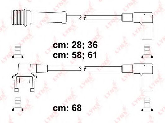 Комплект проводов зажигания lynxauto SPC6305
