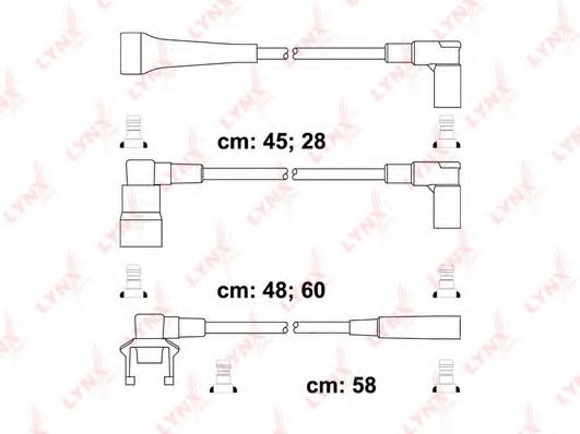 Комплект проводов зажигания lynxauto SPC6307