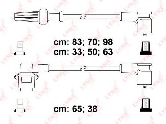 Комплект проводов зажигания lynxauto SPC6308