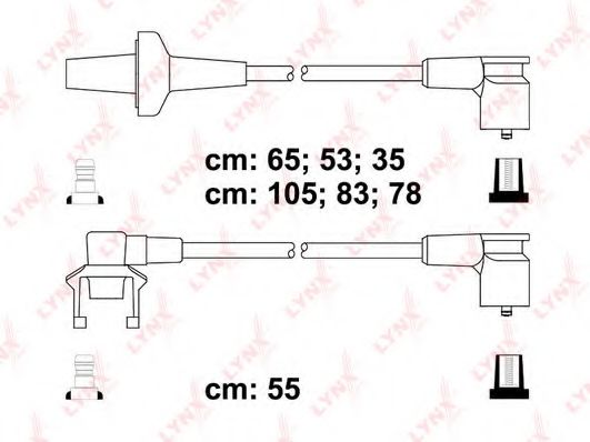 Комплект проводов зажигания lynxauto SPC6314