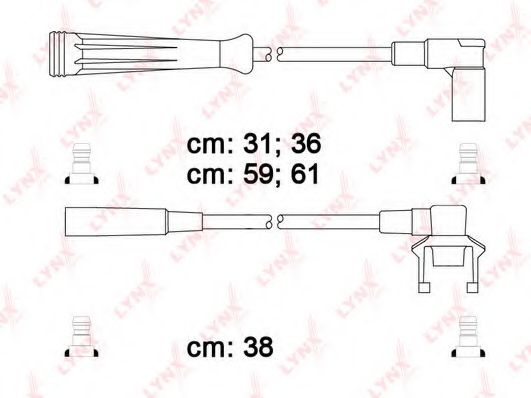 Комплект проводов зажигания lynxauto SPC6318