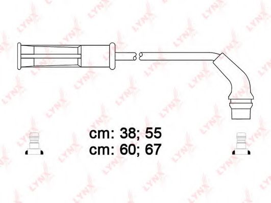 Комплект проводов зажигания lynxauto SPC6319