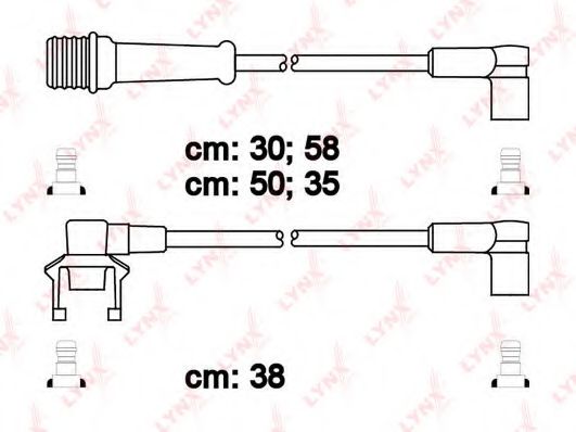Комплект проводов зажигания lynxauto SPC6322
