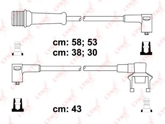 Комплект проводов зажигания lynxauto SPC6339