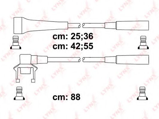 Комплект проводов зажигания lynxauto SPC6344