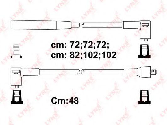Комплект проводов зажигания lynxauto SPC6506