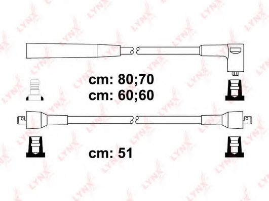 Комплект проводов зажигания lynxauto SPC6512