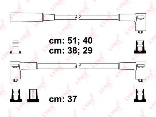 Комплект проводов зажигания lynxauto SPC6912
