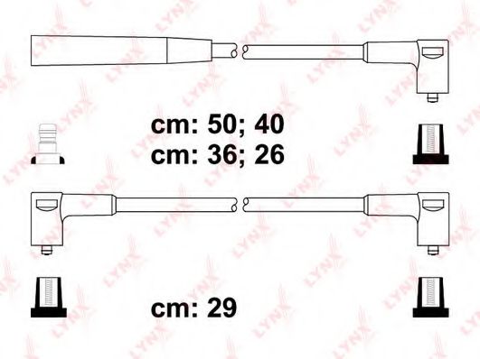 Комплект проводов зажигания lynxauto SPC6913