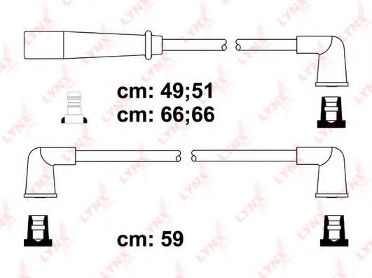 Комплект проводов зажигания lynxauto SPC7310