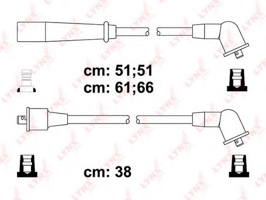 Комплект проводов зажигания lynxauto SPC7311
