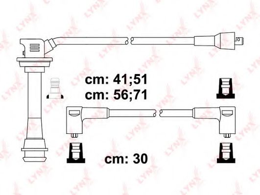 Комплект проводов зажигания lynxauto SPC7512