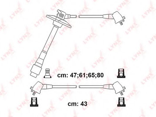 Комплект проводов зажигания Toyota/Lexus 9091921585 Комплект проводов зажигания Toyota/Lexus 9091921585
