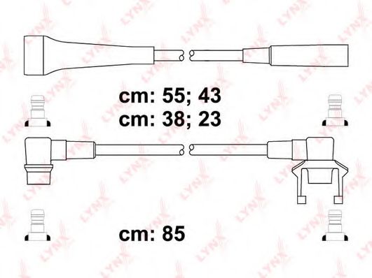 Комплект проводов зажигания lynxauto SPC7809