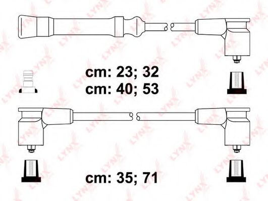 Комплект проводов зажигания lynxauto SPC7812
