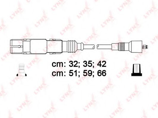 Комплект проводов зажигания lynxauto SPC8012