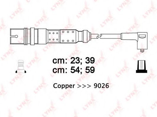Комплект проводов зажигания LYNXauto SPC8013 Комплект проводов зажигания LYNXauto SPC8013