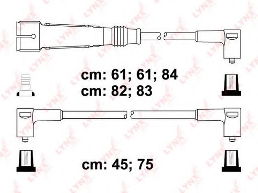 Комплект проводов зажигания lynxauto SPC8014