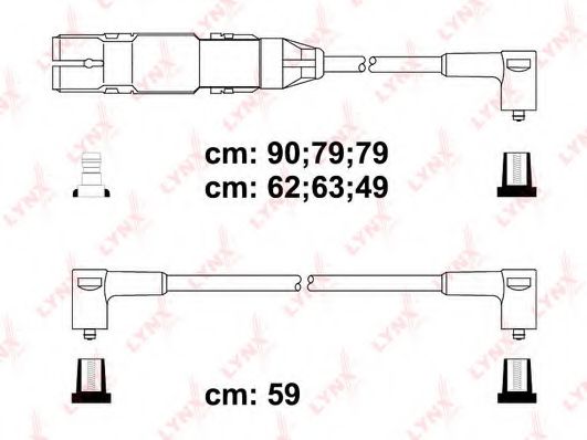 Комплект проводов зажигания LYNXauto SPC8016 Комплект проводов зажигания LYNXauto SPC8016