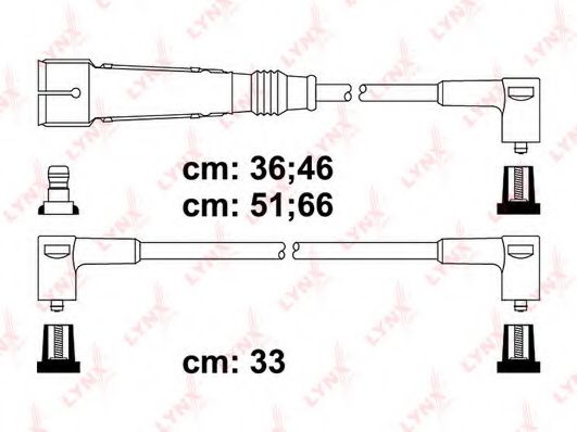 Комплект проводов зажигания lynxauto SPC8027