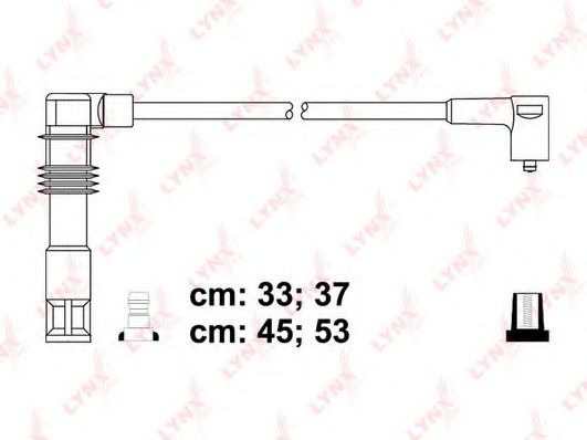 Комплект проводов зажигания lynxauto SPC8029