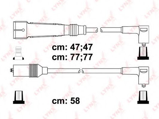 Комплект проводов зажигания lynxauto SPC8032
