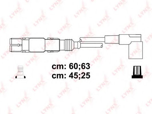 Комплект проводов зажигания LYNXauto SPC8036 Комплект проводов зажигания LYNXauto SPC8036