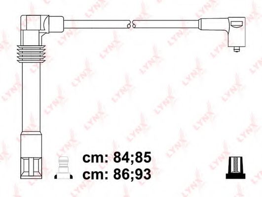 Комплект проводов зажигания lynxauto SPC8037