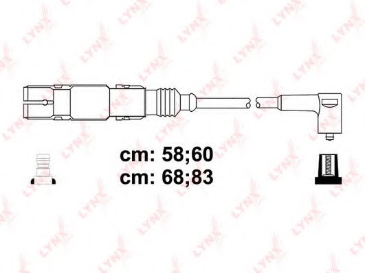Комплект проводов зажигания lynxauto SPC8038