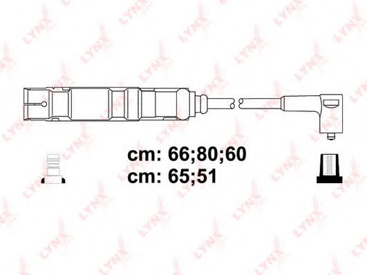 Комплект проводов зажигания lynxauto SPC8040