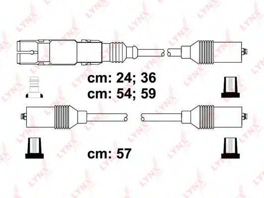 Комплект проводов зажигания VAG 1HM998031 Комплект проводов зажигания VAG 1HM998031